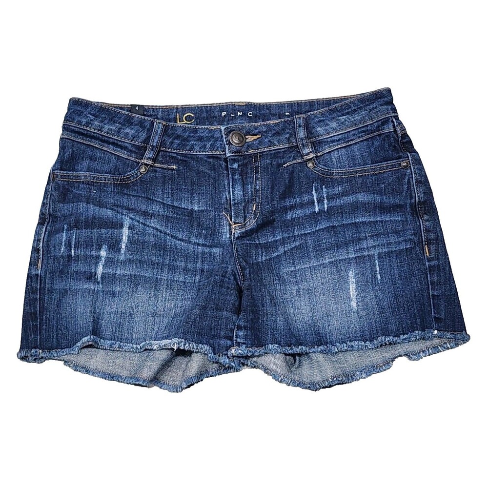 Lauren Conrad Woman’s Blue Denim Cut Off Shorts Size 4 Medium Wash